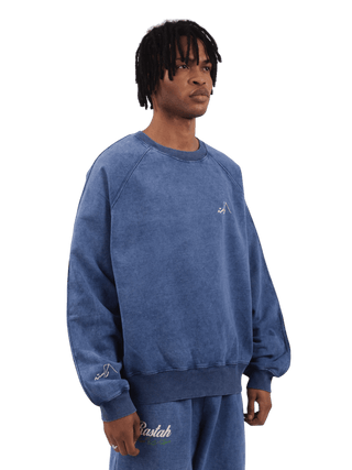 Blue Acid Wash Made in Pak Sweatshirt (V4)