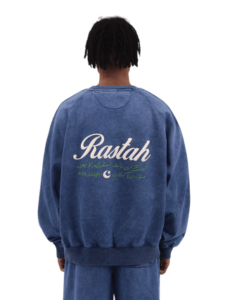 Blue Acid Wash Made in Pak Sweatshirt (V4)