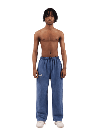 Blue Acid Wash Made in Pak Sweatpants (V4)