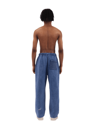 Blue Acid Wash Made in Pak Sweatpants (V4)