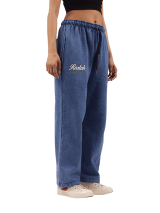 Blue Acid Wash Made in Pak Sweatpants (V4)