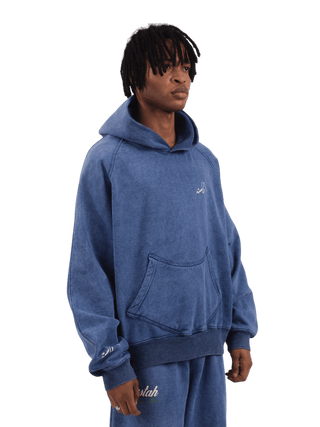 Blue Acid Wash Made in Pak Hoodie (V4)