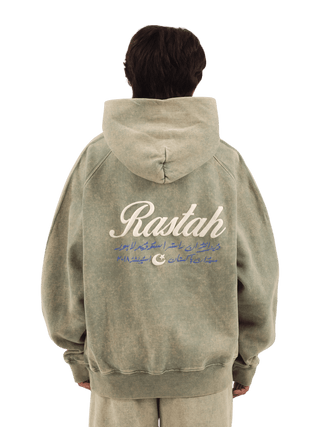 Seafoam Acid Wash Made in Pak Hoodie (V4)