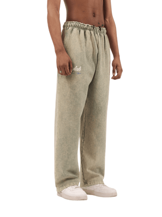 Seafoam Acid Wash Made in Pak Sweatpants (V4)