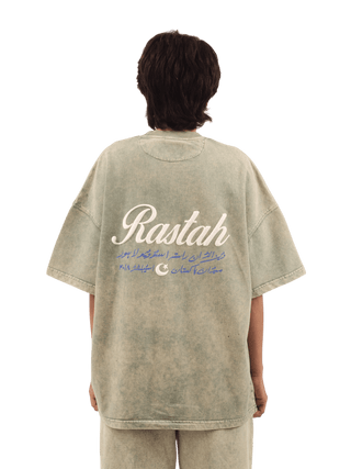 Seafoam Acid Wash Made in Pak T-Shirt (V4)