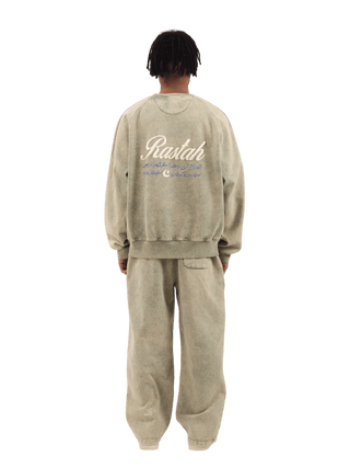 Seafoam Acid Wash Made in Pak Sweatshirt (V4)