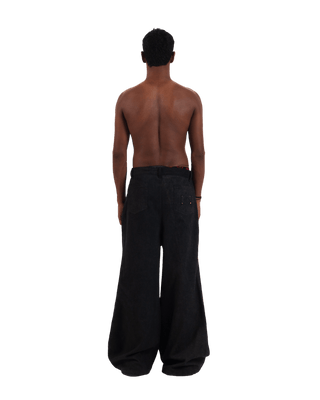 "Eclipse Elegance" Wide Flared Denim Trousers