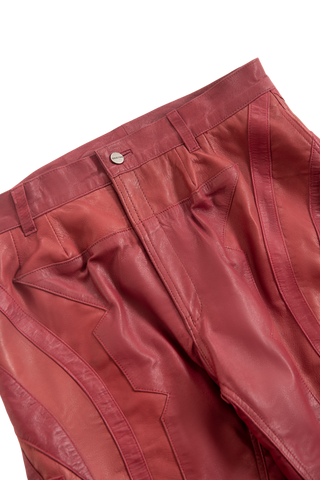 RELAXED LEATHER TROUSERS