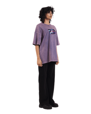 "Lost in Time" Acid Washed Oversized T-Shirt