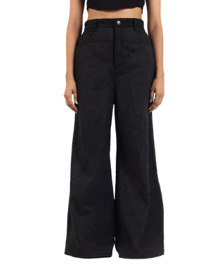 "Eclipse Elegance" Wide Flared Denim Trousers