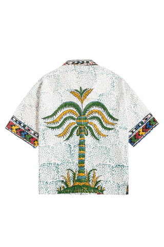 "ETERNAL FOREST" HAND BLOCK PRINT BUTTON DOWN