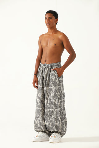 "DELHI"  HANDWOVEN JACQAURD TROUSERS