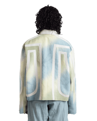 "Aurora Mist" Tie Dye Cotton Jacket