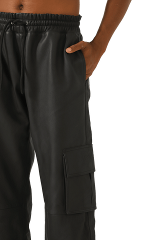 leather cargo pants