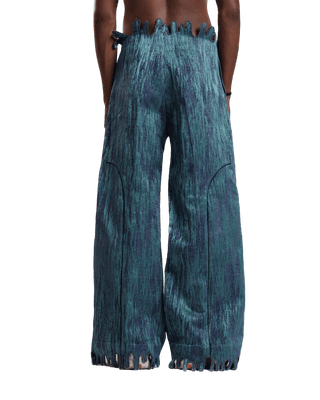 "Mystic Wave" Jacquard Trousers