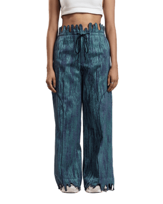 "Mystic Wave" Jacquard Trousers