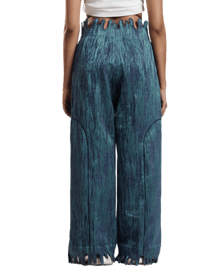 "Mystic Wave" Jacquard Trousers