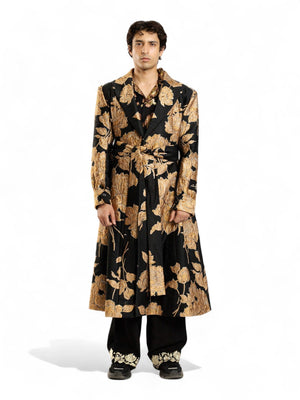 Golden peony coat