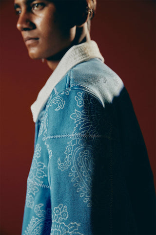 "Cerulean Threads" Jacket