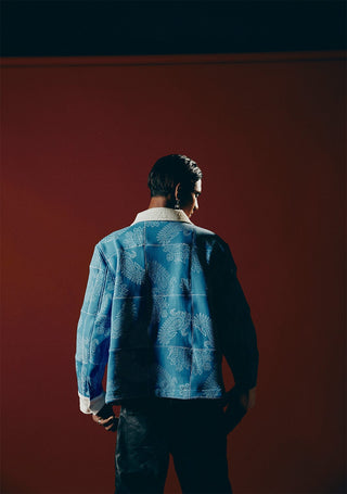 "Cerulean Threads" Jacket