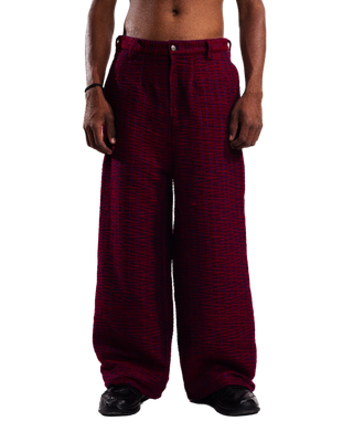 "HAMPTON BLUES" HANDWOVEN TROUSERS