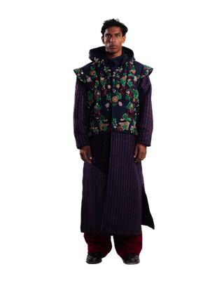 "LAHORE TO SOHO" HAND EMBROIDERED LONG COAT