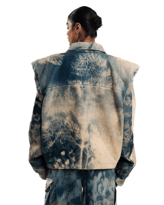 "GRANDMAS GARDEN" CYANOTYPE JACKET