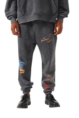"Brain wash" grey sweatpants