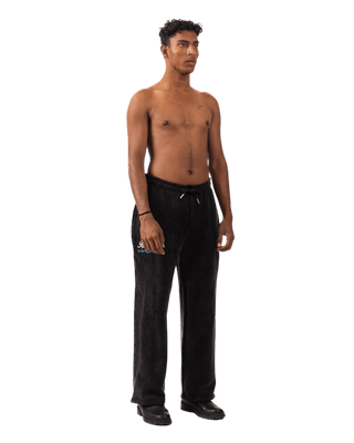 BLACK ACID WASH SWEATPANTS (V4)