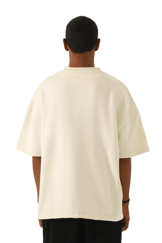 beige logo t shirt (v1)