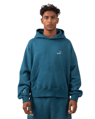 DARK CYAN MADE IN PAK HOODIE (V4)