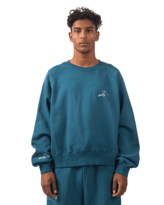 DARK CYAN MADE IN PAK SWEATSHIRT (V4)