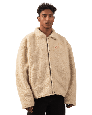 BEIGE SHERPA JACKET