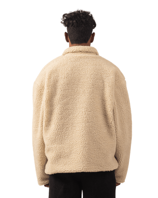 BEIGE SHERPA JACKET