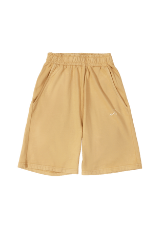 TAN LOGO SHORTS