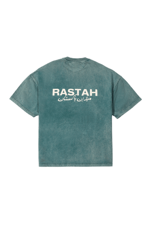 WASHED TEAL MADE IN PAK T-SHIRT (v2)