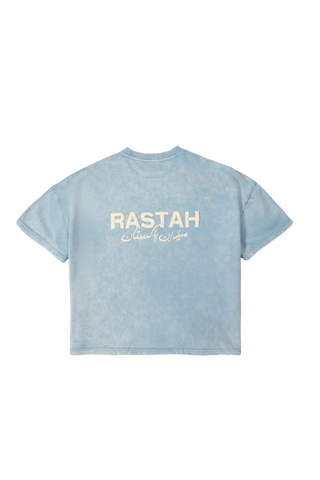 SKY BLUE MADE IN PAK T-SHIRT (v2) (ACID WASH)