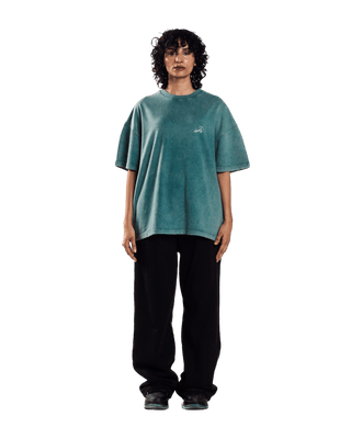 WASHED TEAL MADE IN PAK T-SHIRT (v2)