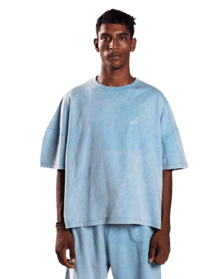 SKY BLUE MADE IN PAK T-SHIRT (v2) (ACID WASH)