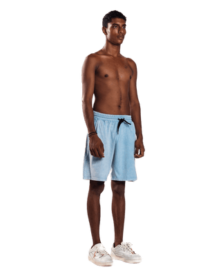 SKY BLUE LOGO SHORTS