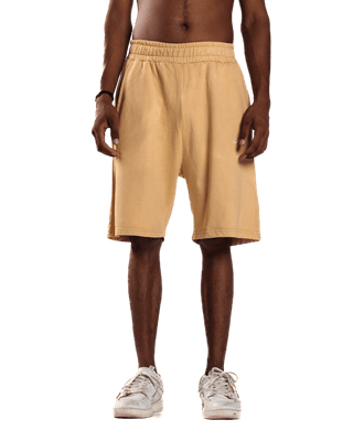 TAN LOGO SHORTS