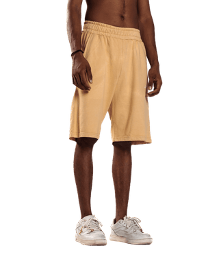 TAN LOGO SHORTS