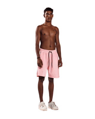 PINK LOGO SHORTS