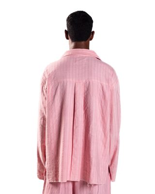 PINK SEERSUCKER SHIRT