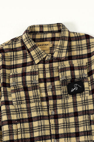 PLAID HANDWOVEN HEAVYWEIGHT SHIRT