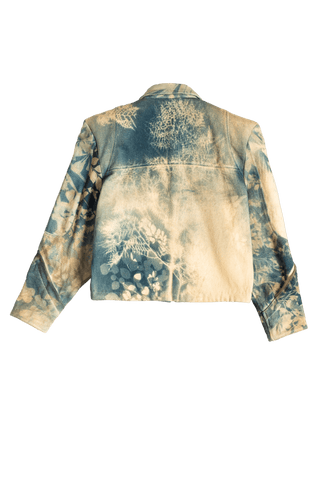 "GRANDMAS GARDEN" CYANOTYPE JACKET