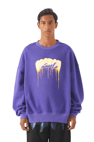 "all eyes on me" purple sweatshirt