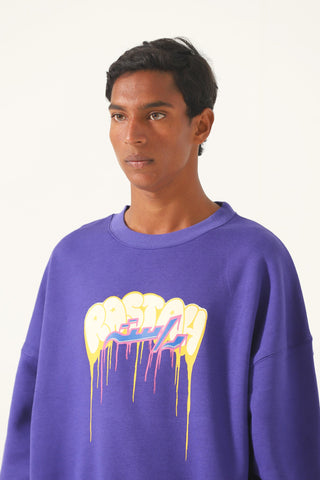 "all eyes on me" purple sweatshirt