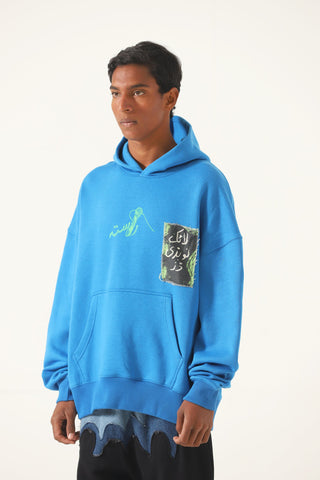 'like nobody does' sky blue hoodie