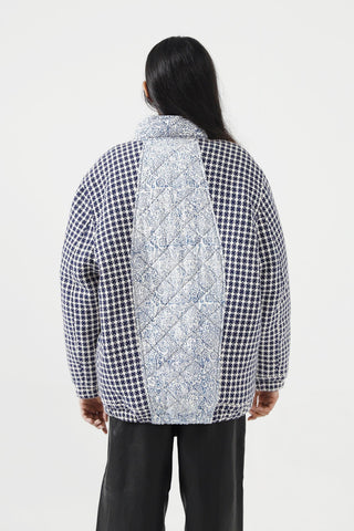 BLOCK PRINTED PUFFER JACKET - Rastah